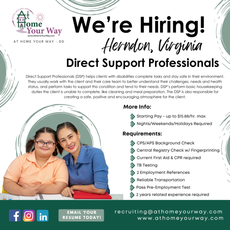 Direct Support Team Hiring Ad